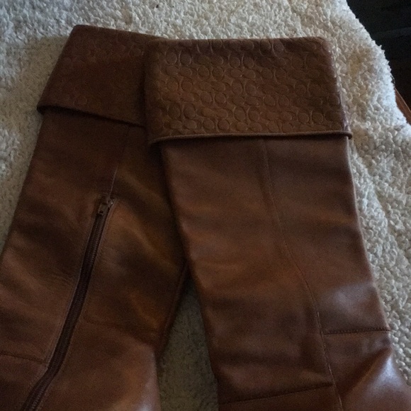 COACH LEATHER KNEE HIGH BOOTS - Picture 7 of 7